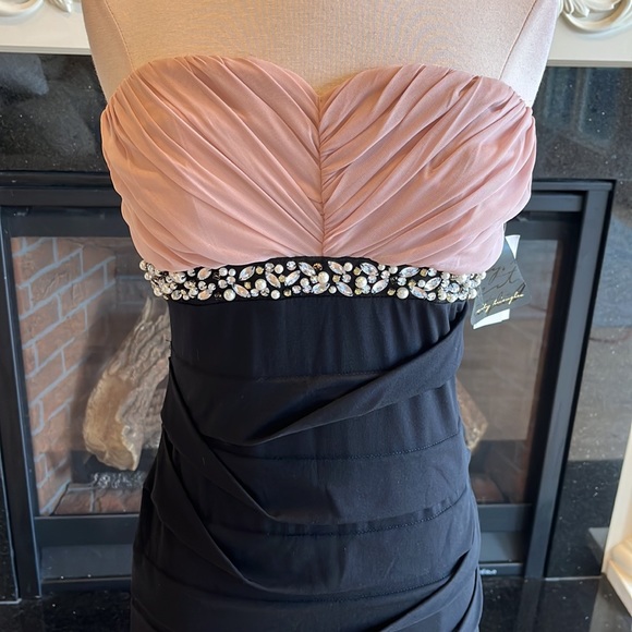 City Triangles Dress Party Semi Formal Formal Fitting New Womens Small Cocktail - Picture 2 of 16